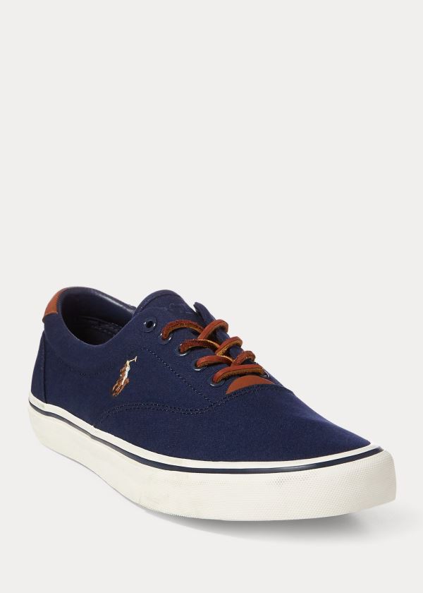 Men's Polo Ralph Lauren Thorton Canvas Low-Top Sneakers | 209746FAG